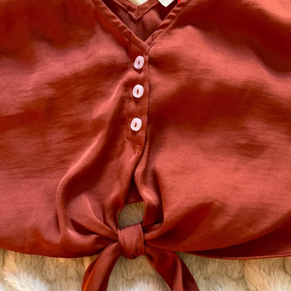 Free People Rust Crop Top - Picture 8 of 11